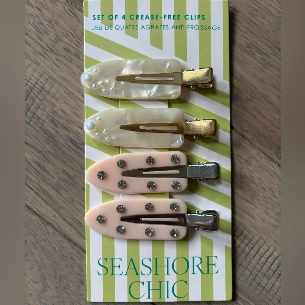 Anthropologie Alligator Clip Set NWT